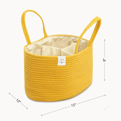 Cotton Rope Diaper Caddy Organizer