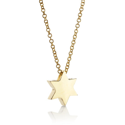 Star of David 14k Rose Gold Pendant