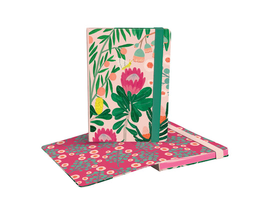 King Protea A5 Journal with elastic