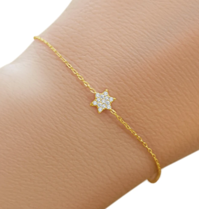 Dainty Jewish Star Bracelet