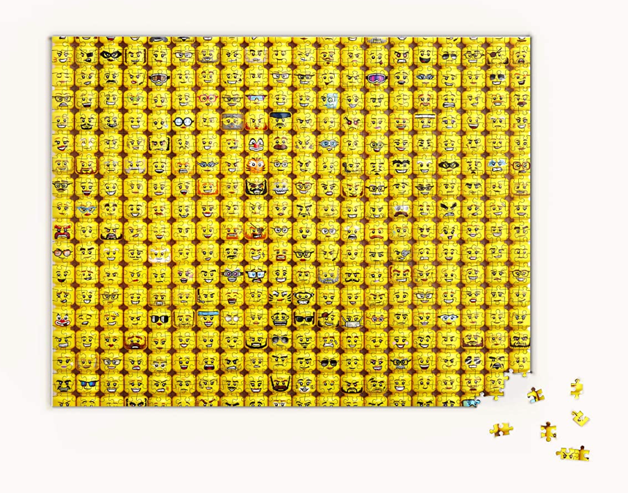 LEGO 1000-piece Minifigure Faces Puzzle