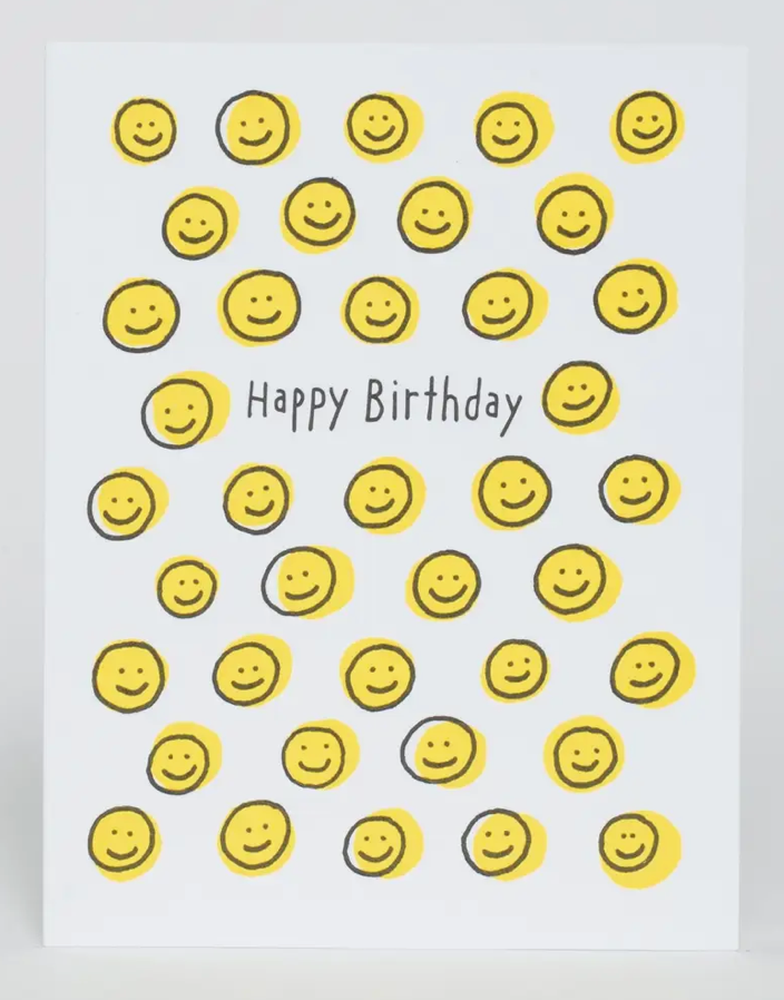 Happy Face Birthday Card