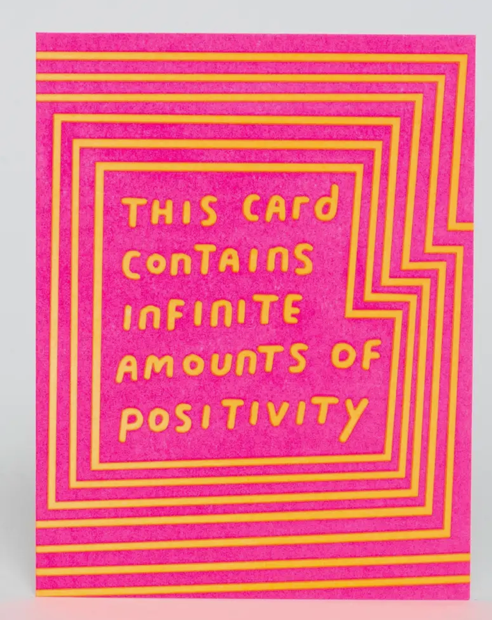 Infinite Positivity Card