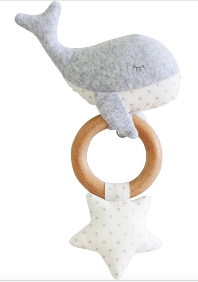 Whale Star Teether Rattle