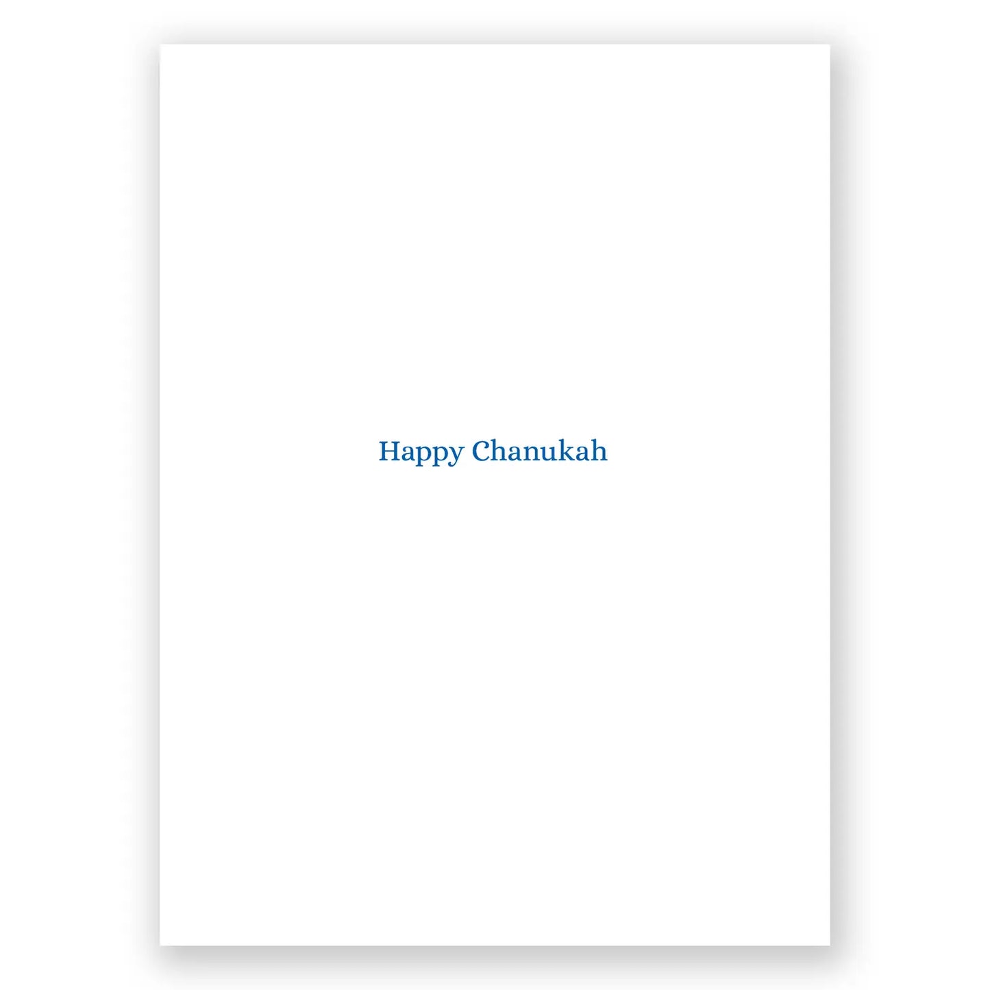 Hanukkah - Gilded Menorah Card