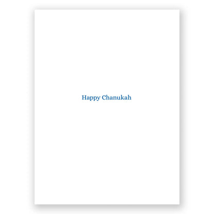 Hanukkah - Gilded Menorah Card