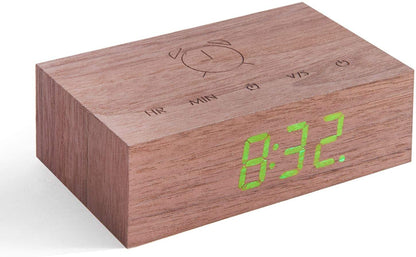 Walnut Flip Click Clock