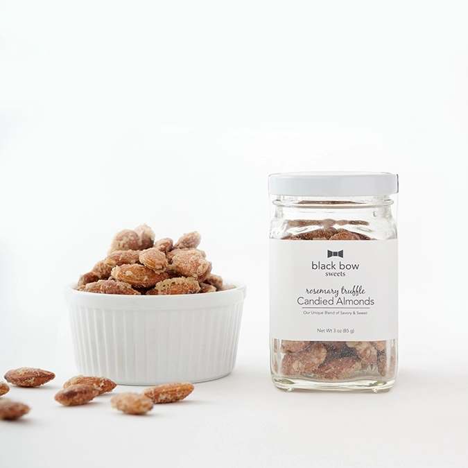 Candied Rosemary Truffle Almonds