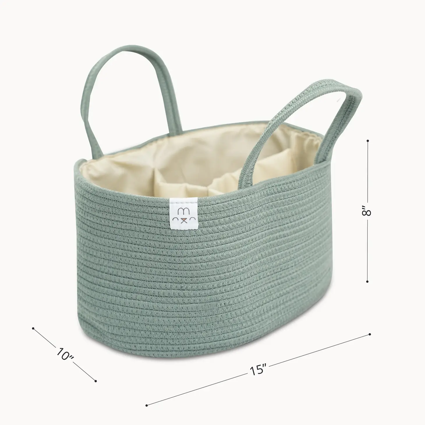 Cotton Rope Diaper Caddy Organizer