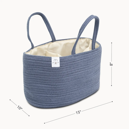 Cotton Rope Diaper Caddy Organizer