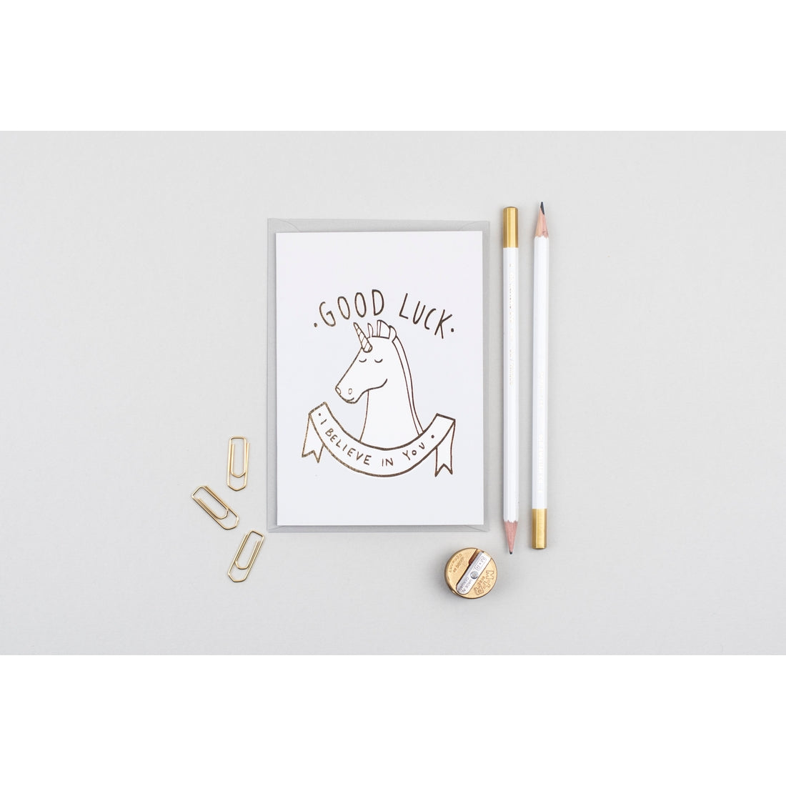 Good Luck Unicorn Greeting Card