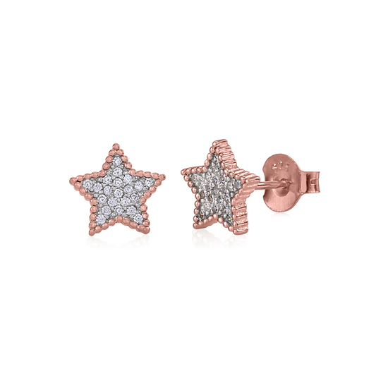 Clear Pave Star Studs