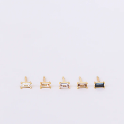 Baguette Studs - Set of 5 - Ombre