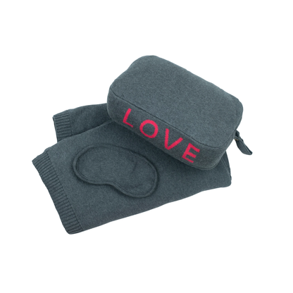 LOVE Travel Blanket Set