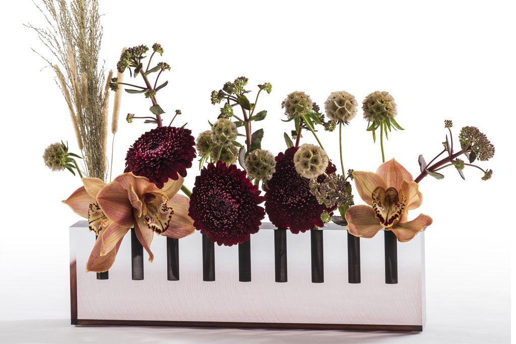 Oil Menorah and Flower Vase