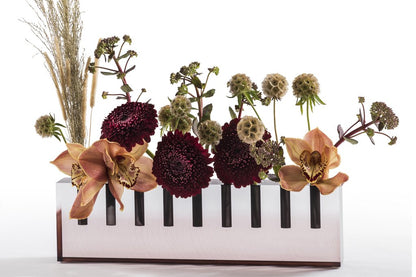 Oil Menorah and Flower Vase