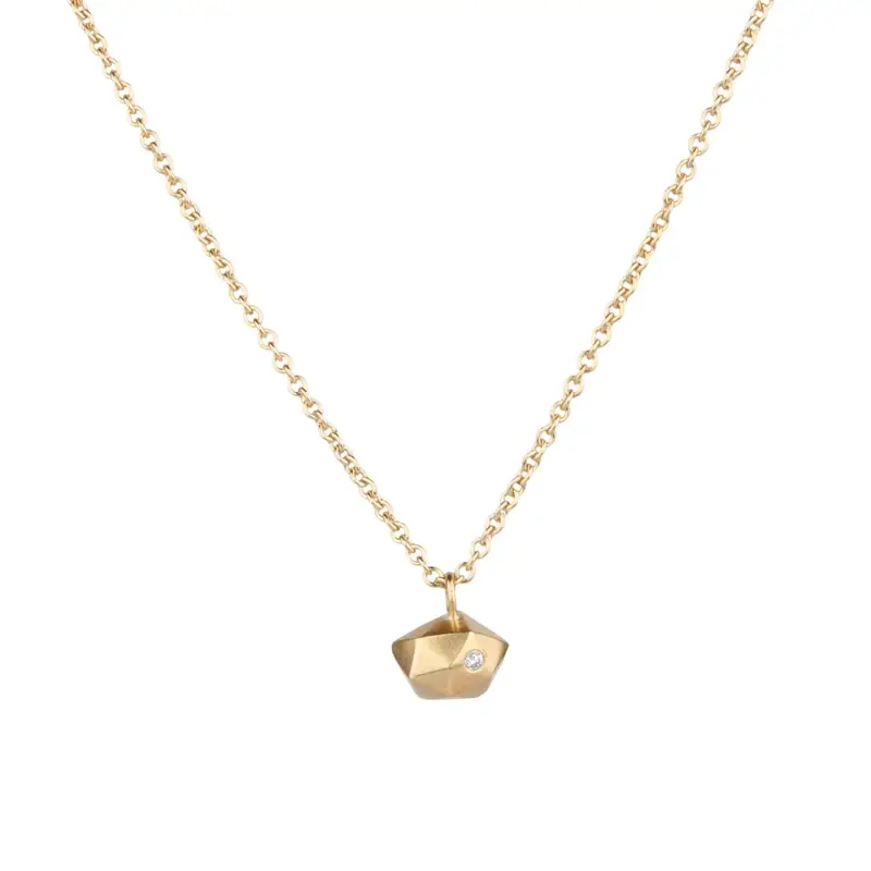 Vermeil Tiny Fragment Diamond Necklace