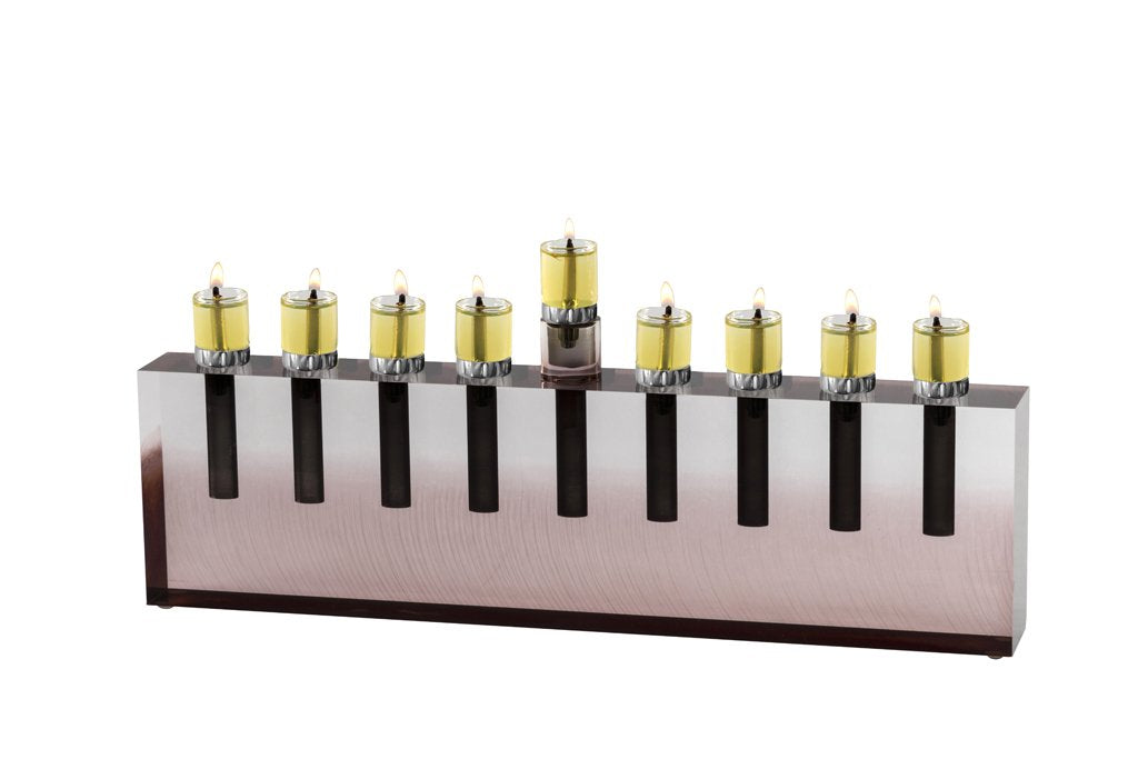 Oil Menorah and Flower Vase