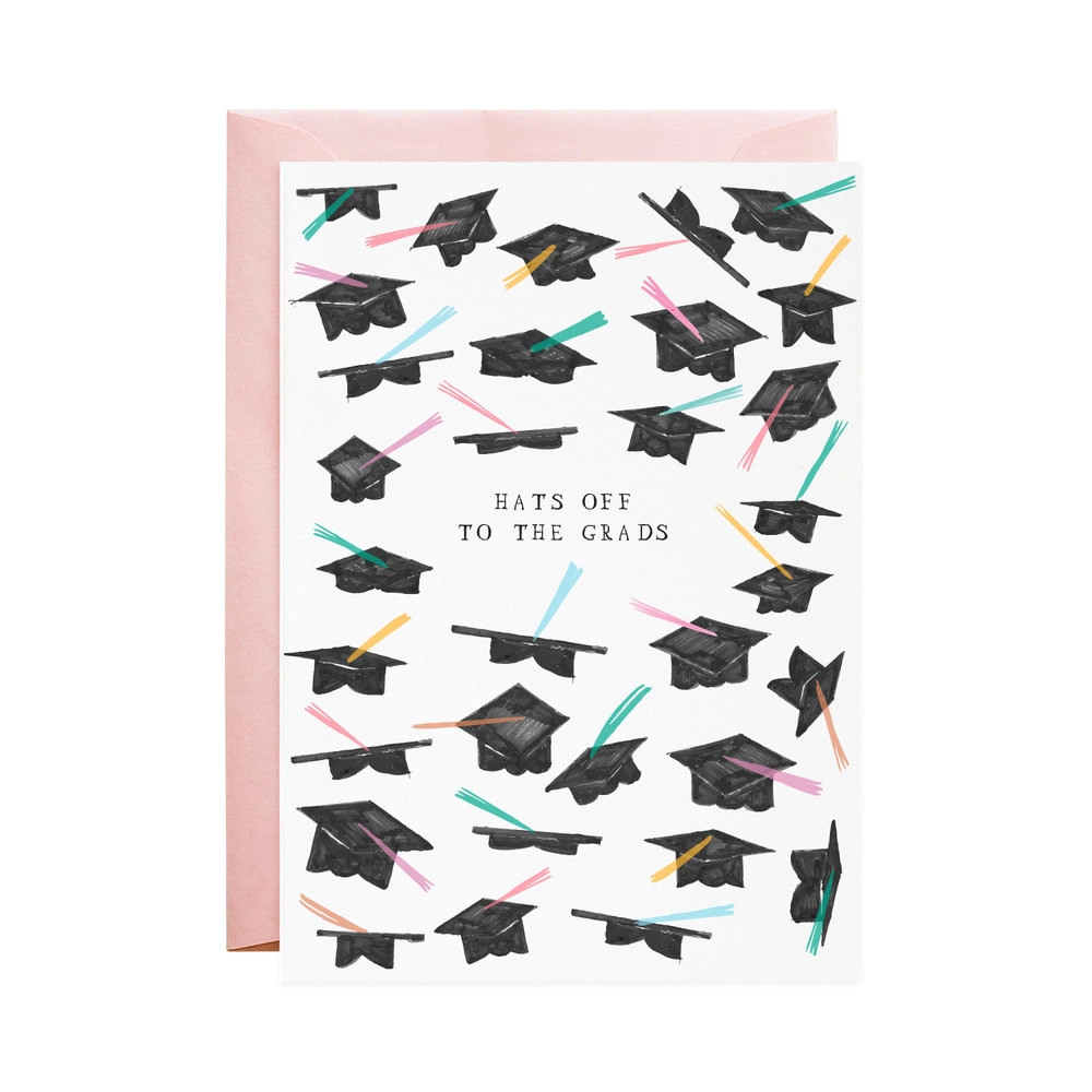 Hats Off Grad Card