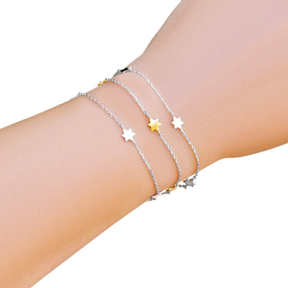 Tiny Stars of David Bracelet